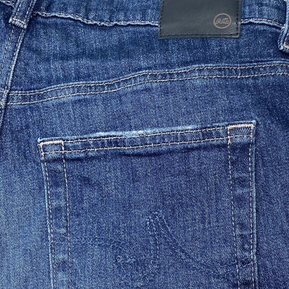 NEW AG Women’s Saige Wide Leg Cropped Jeans Dark Blue Size 27 - Picture 2 of 11